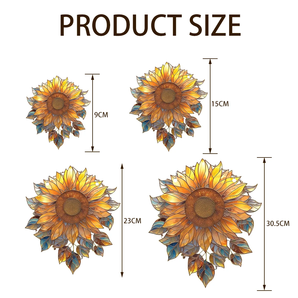 Красочные подсолнухи наружные подвесные стены Искусство Большой Подсолнух