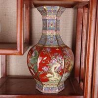 26cm ceramic vase antique ornaments home crafts cccessories living room decoration antique collection