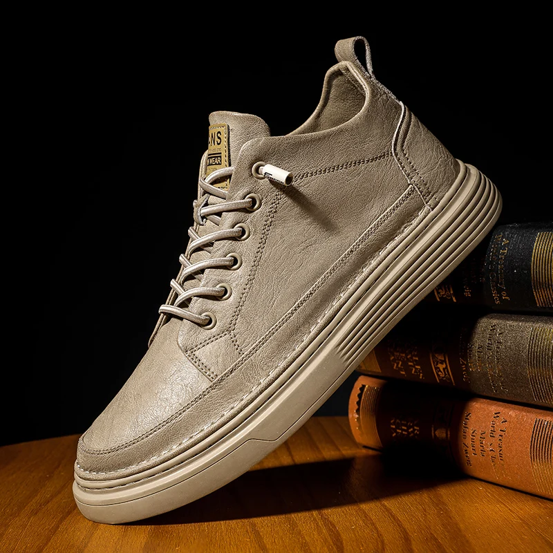 Лидер продаж Мужская молодежная повседневная обувь высокие ботинки для мужчин