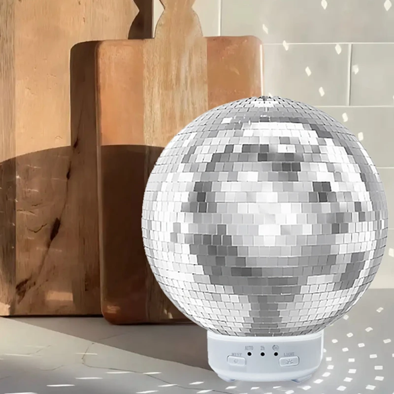 

Aromatherapy Humidifier Ultrasonic Atomization Rotating Base 7 Colorful Night Lamp EU Plug