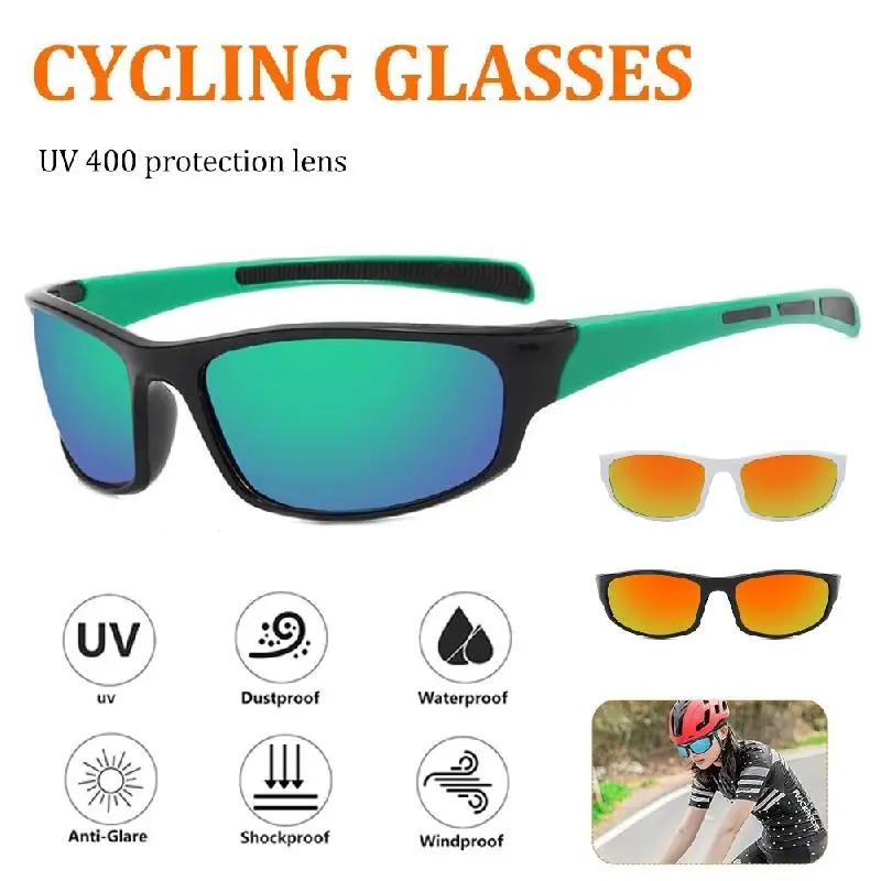 

Sport Outdoor Cycling Sunglasses Polarized Lens UV400 Protection Windproof Glasses Runing Fishing Cycling Road Bicycle Goggles