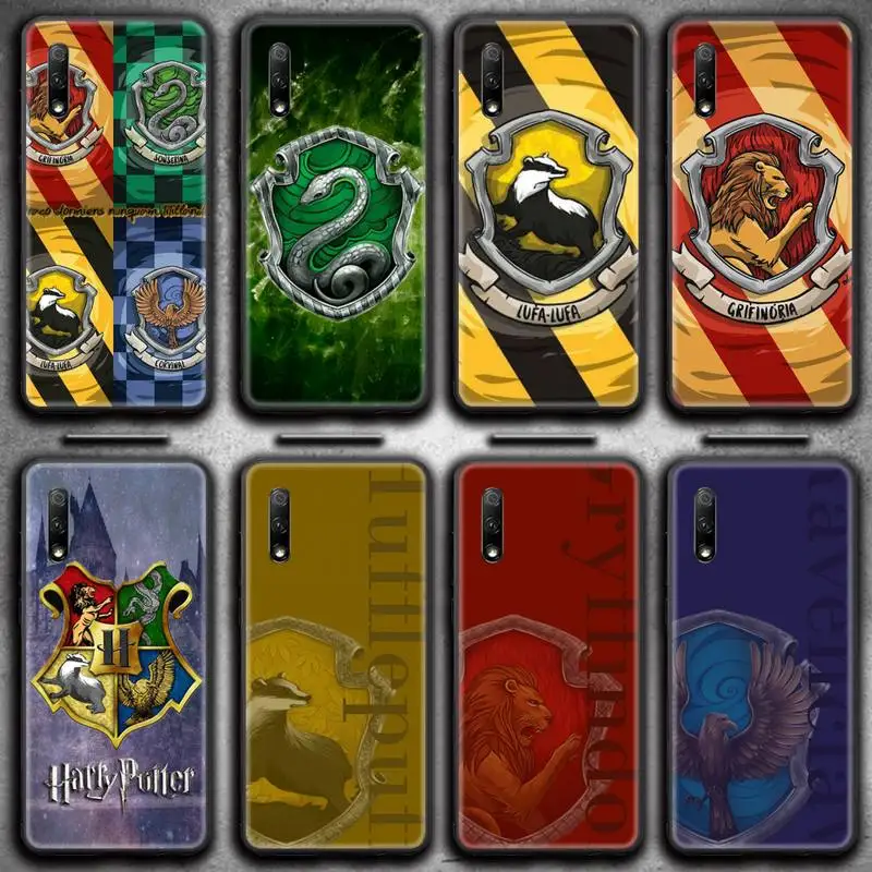 

Potter Movie-Design Harries Gryffindor Hufflepuff Slytherin Phone Case For Huawei Nova 6se 7 7pro 7se honor 7A 8A 7C 9C Play