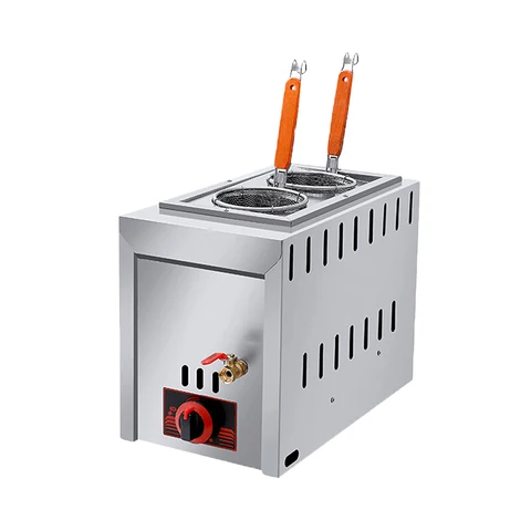 Factory Auto Lift Electric Pasta Cooker Noodle Induction Natural Gas Boiler Commercial Convection 9 6 Hole With Cabinet For Sale