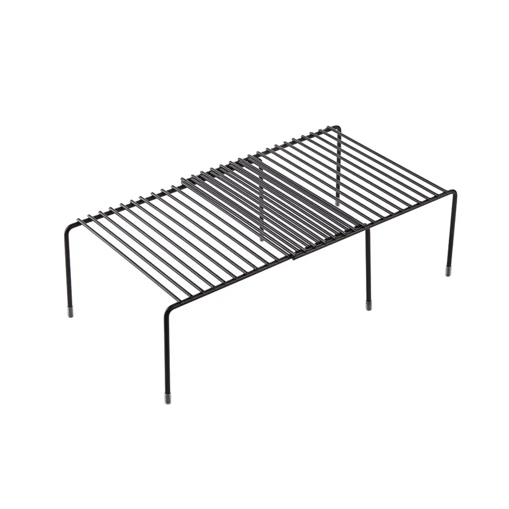 

Выдвижная кухонная полка, держатель кованого шкафа, регулируемый органайзер для хранения кастрюль, мисок, палочек для еды, шкаф для ванной к...