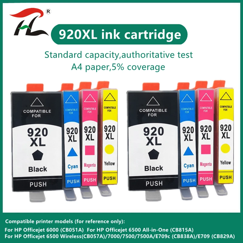 

920XL Compatible ink cartridge for HP920XL 920 hp920 hp 920 For HP Officejet 6500 6500A 6000 7000 7500 7500A Printer with chip