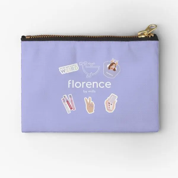 

Florence By Mills Zipper Pouches Money Key Underwear Wallet Socks Pure Pocket Cosmetic Bag Men Small Packaging Panties Women