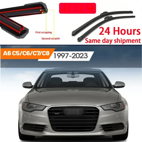 2 шт. для Audi A6 C5 C6 C7 C8 1997-2023 щетки стеклоочистителя переднего стекла 2006 2009 2010 2012 2016 2019 аксессуары для окон ветрового стекла