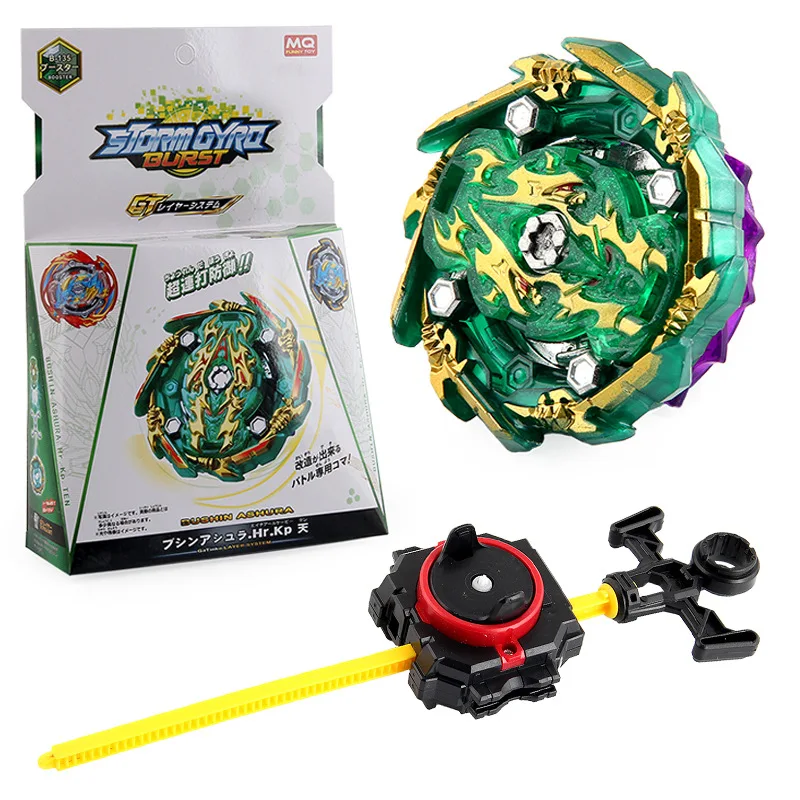 

Takara Tomy Beyblade Explosive Gyroscope GT Series B-135 Shenwu Box with Drawbar Launcher Assembly Gyroscope Toy Gift