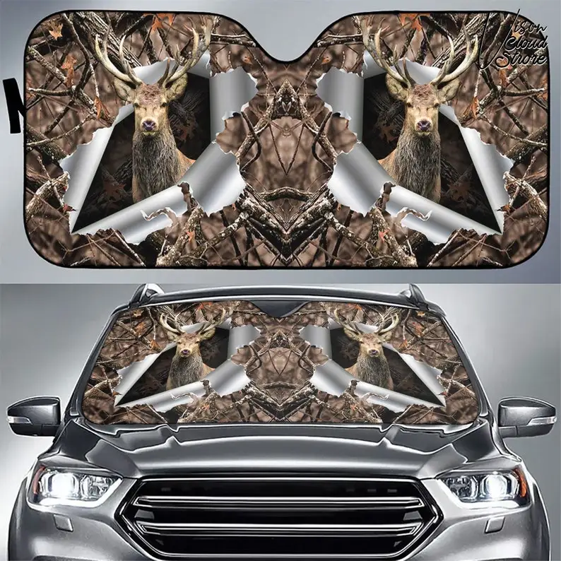 

Автомобиль для охоты с оленем персонализированный автомобиль солнцезащитный козырек для кемпинга женский Декор Автомобиль на заказ подар...