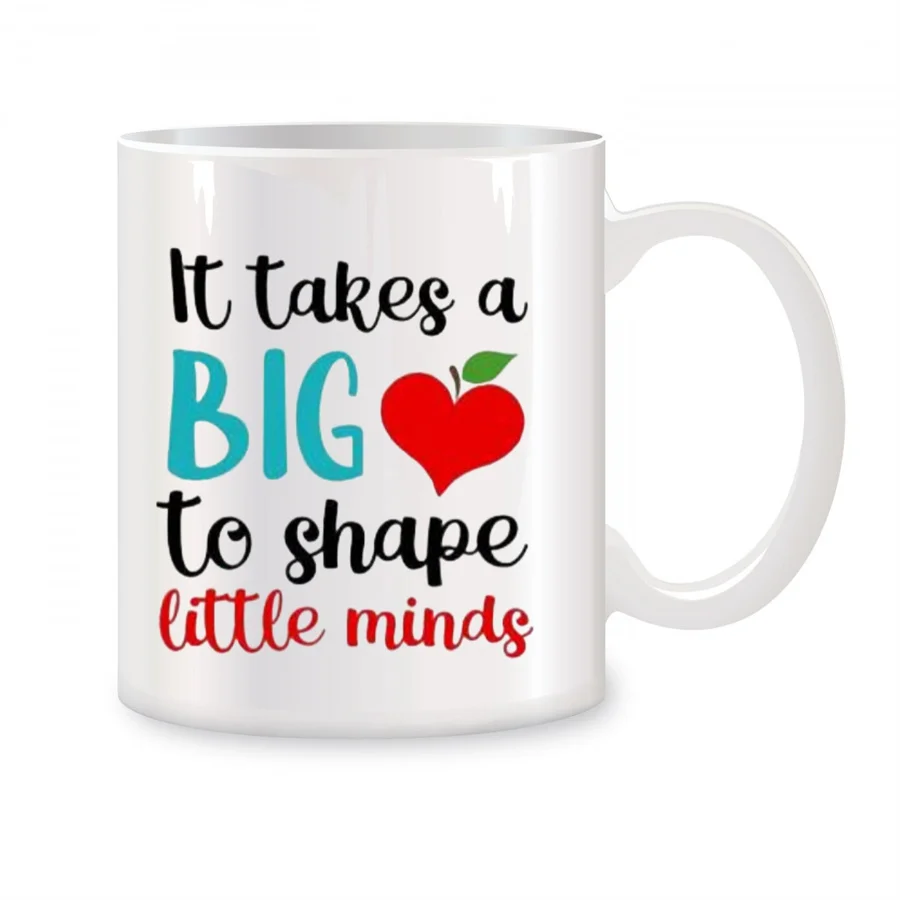 Керамические чашки для кофе и чая 11 унций с большим сердцем