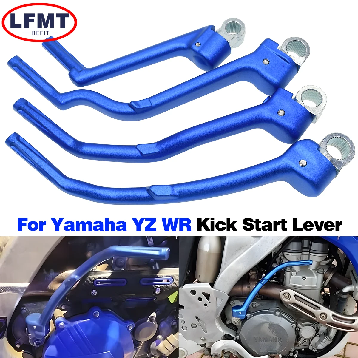 Фото Кованая педаль кикстартера для мотоциклов Yamaha YZ450F, WR250F, YZ250FX, WR450F, YZ125, YZ250, YZ250X, WR, YZ №1