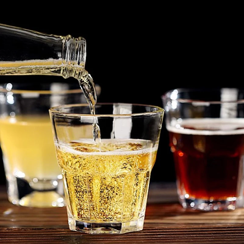 Набор винтажных прозрачных стаканов для вина 6 шт.