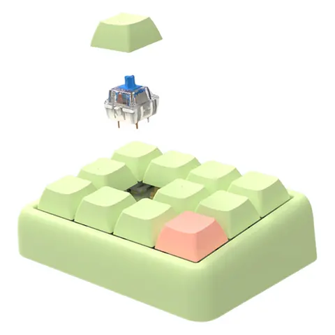 12-клавишная игровая клавиатура RGB Программируемая клавиатура с возможностью горячей замены Проводная одноручная клавиатура для работы и игр