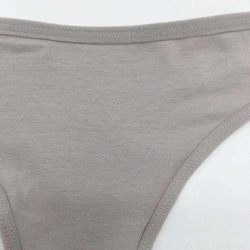 10 Pieces/Set Women's Underwear Panties Cotton Sexy Thong Soft Plus Size M-XXL G-String Breathable Comfortable Lingerie Tangas