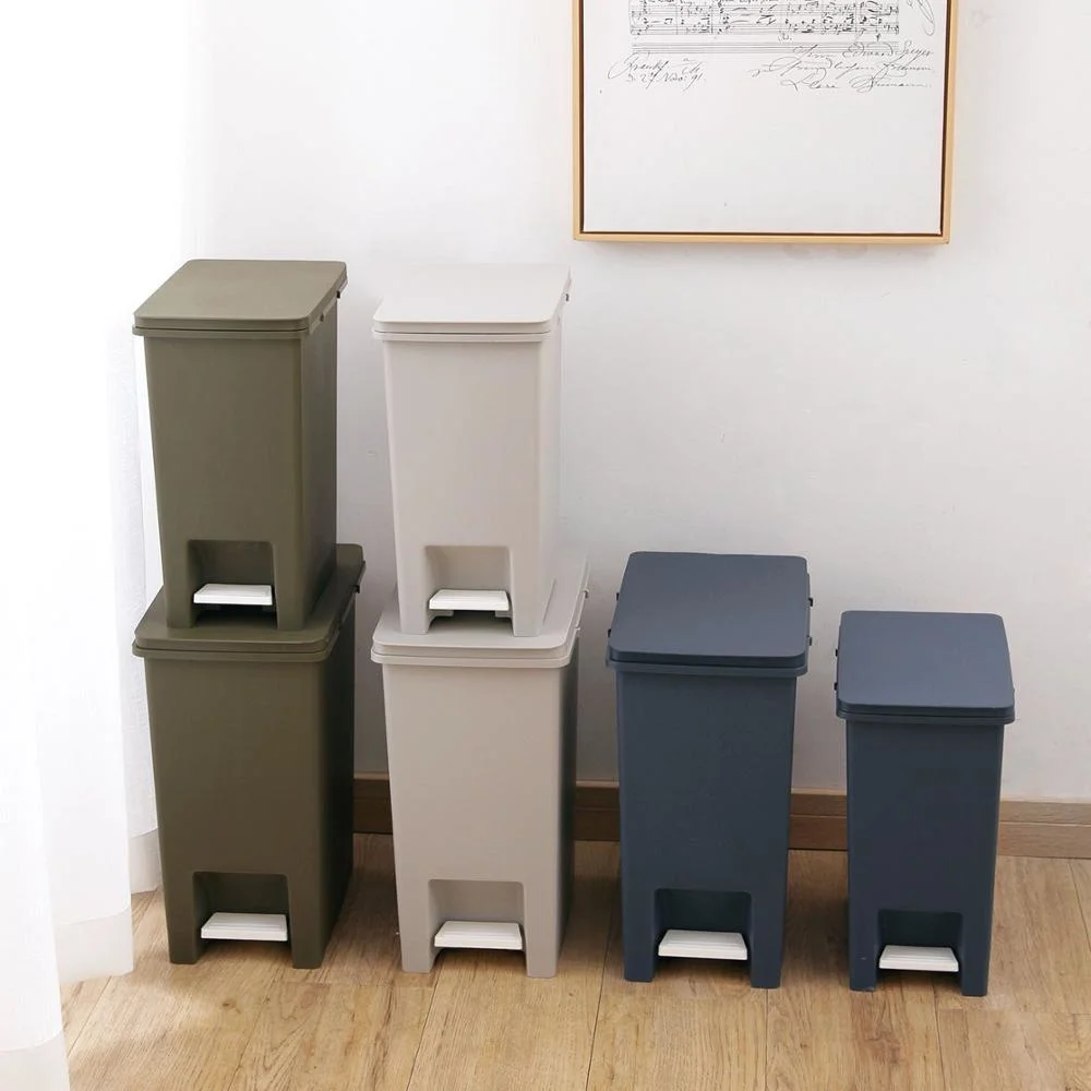 

10/15l Nordic Style Trash Can Foot Pedal Type Trash Bin Wastebasket Kitchen Living Room Garbage Storage Bin Can Plastic Dustbin