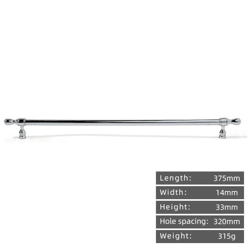 

Французский классический хромированный серебристый Твердый латунный шариковый ручка KEDLO, современный минималистичный шкаф с выдвижными ящиками и длинной ручкой