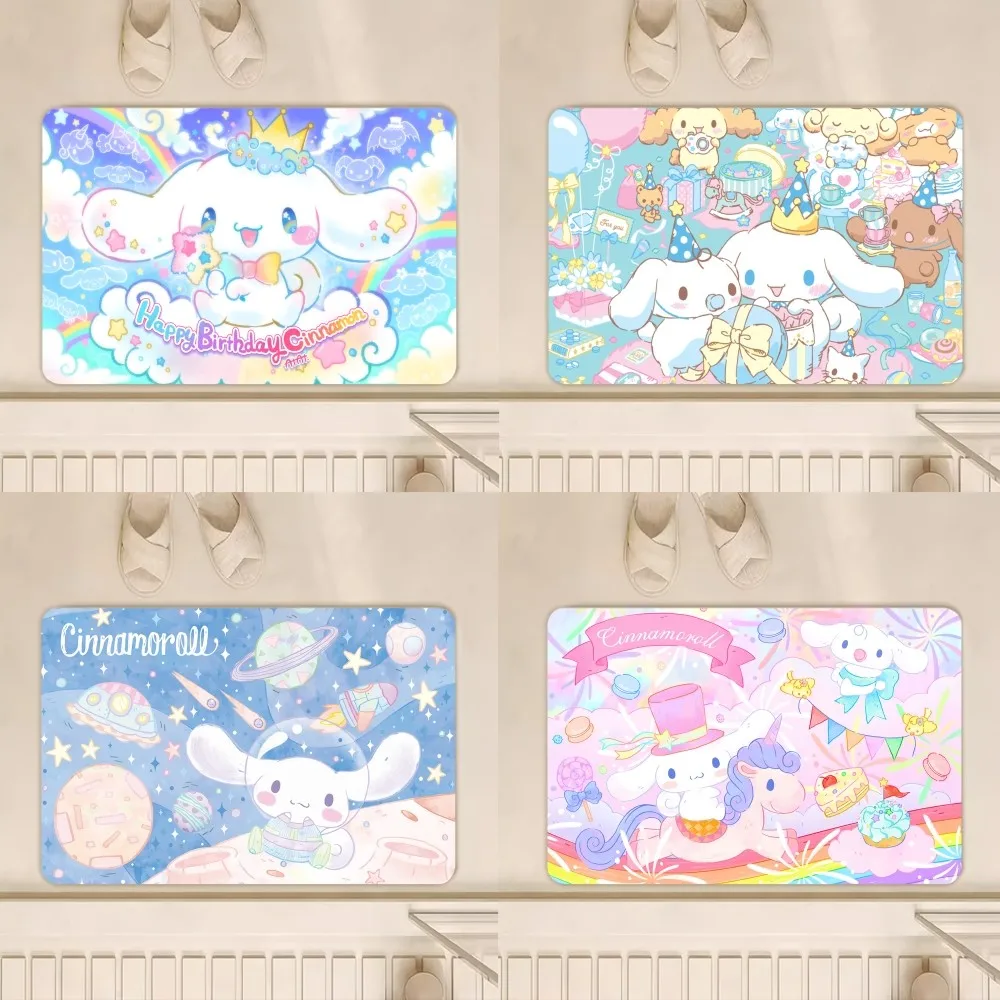 MINISO мультяшный милый S-Sanrio C-Cinnamoroll D напольный коврик для ванной супер впитывающий