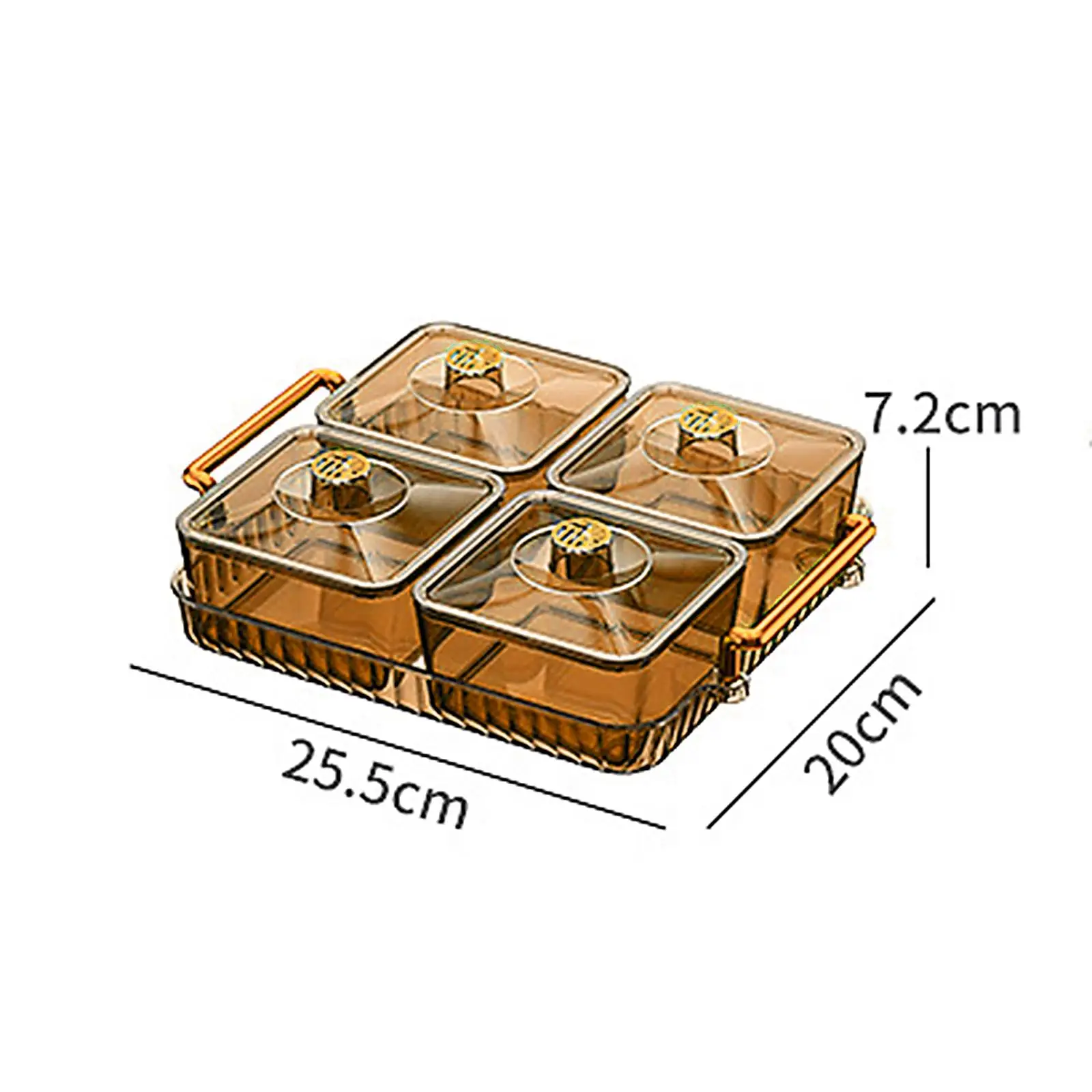 Портативный контейнер для закусок Tarleka Многофункциональная тарелка хранения