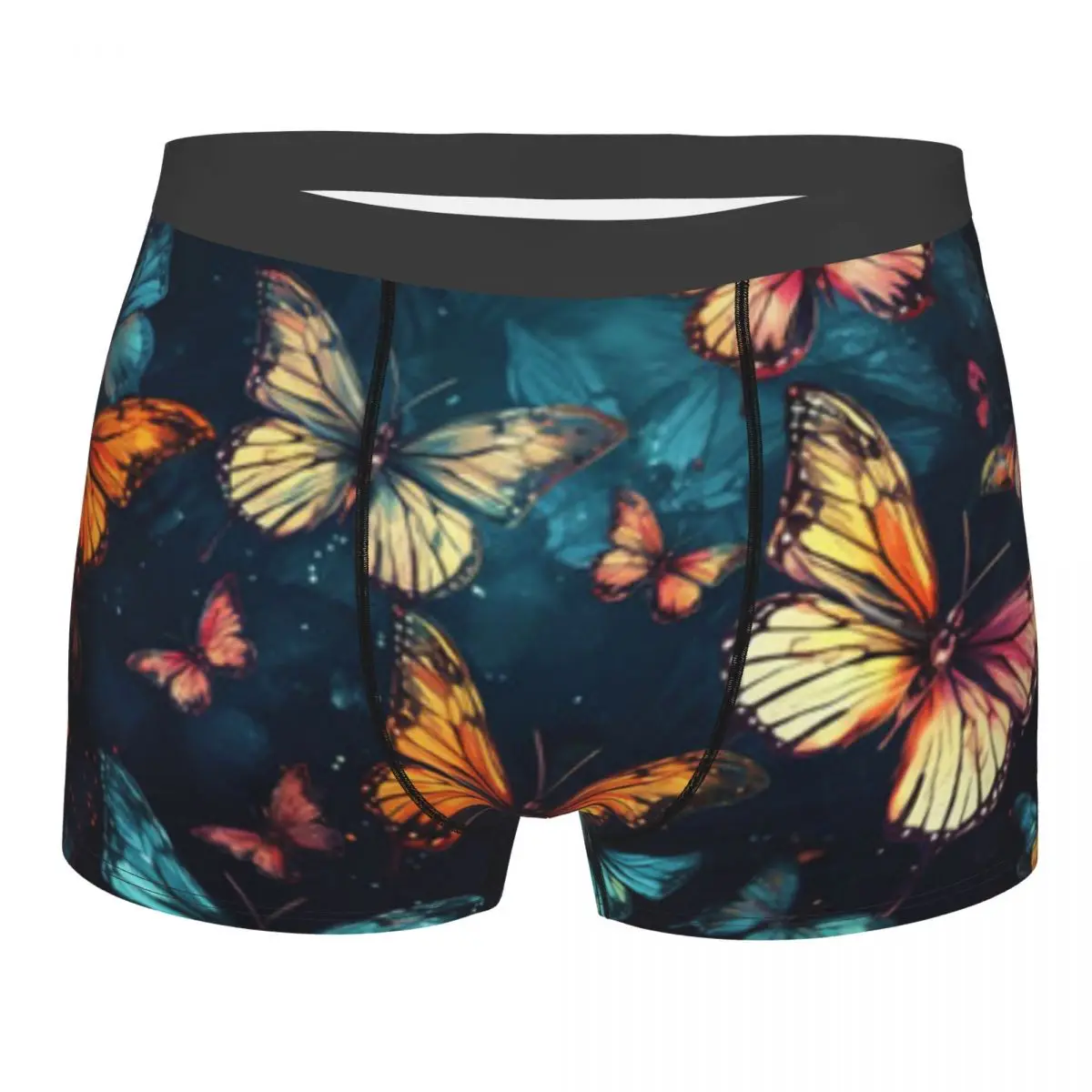 

Men's Panties Underpants Boxershorts Butterflies Pattern Underwear for Man Sexy Male Boxer Shorts