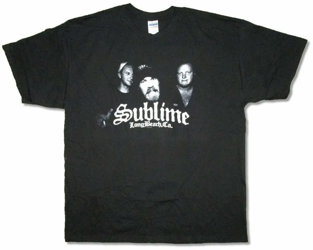 

Sublime Up Close Photo Black T Shirt New Band Merch