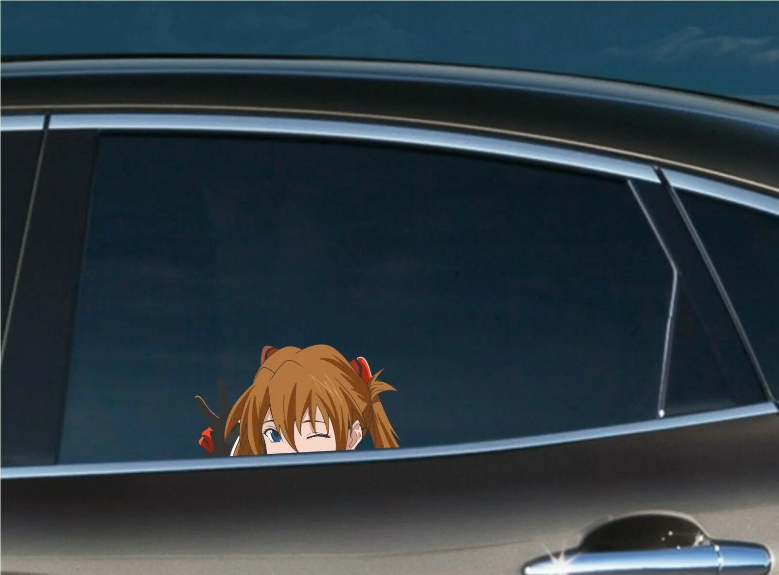 Виниловая наклейка Miku Peace Peeking для ноутбука Macbook 1 пара/2 шт.