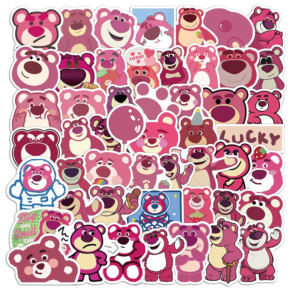 10/30/50PCS Toy Story Lotso Huggin Bear Stickers for Children Gift Disney Cartoon Waterproof Laptop Suitcase Skateboard Stickers