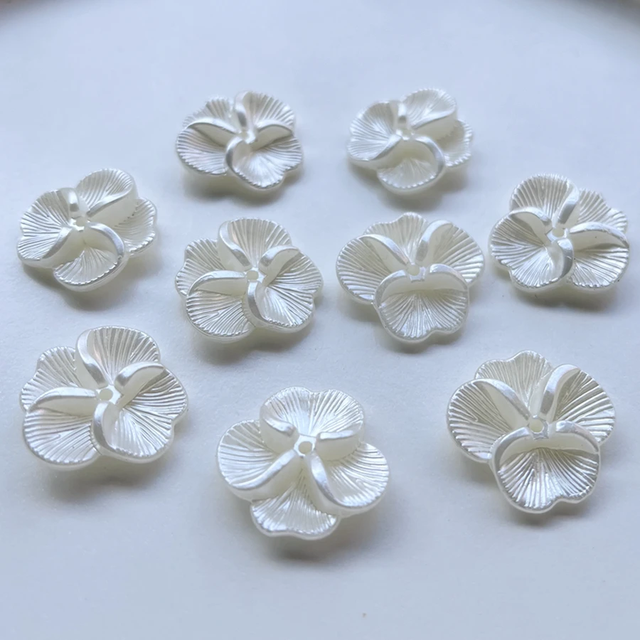 Прямые бусины из АБС-пластика 10 шт. 21*22 мм