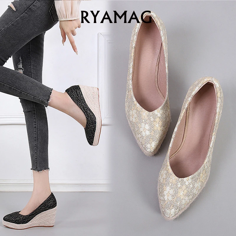 

Женские эспадрильи на танкетке, на каблуке