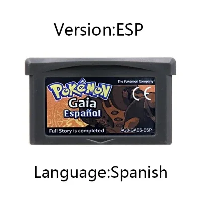 Фото Игровая карта ESP для видеоигровой консоли Pokemon Unound Quetzal AshGray Liquid Crystal Gaia FireRed Rocket для GBA №4