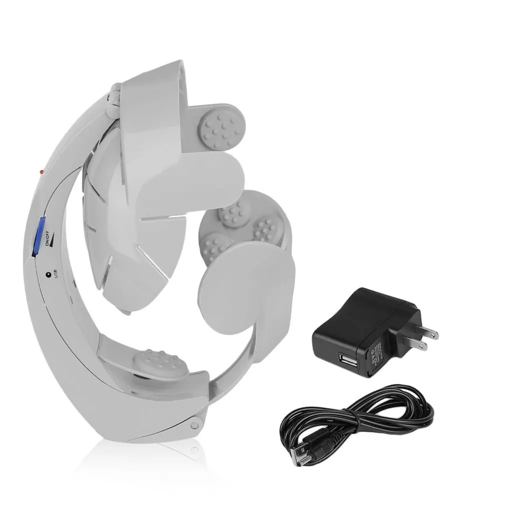 

Электрический массажер для головы с интуитивно понятным дизайном, массажер для мозга, легкое расслабление, аккупунктурные точки, модный ст...