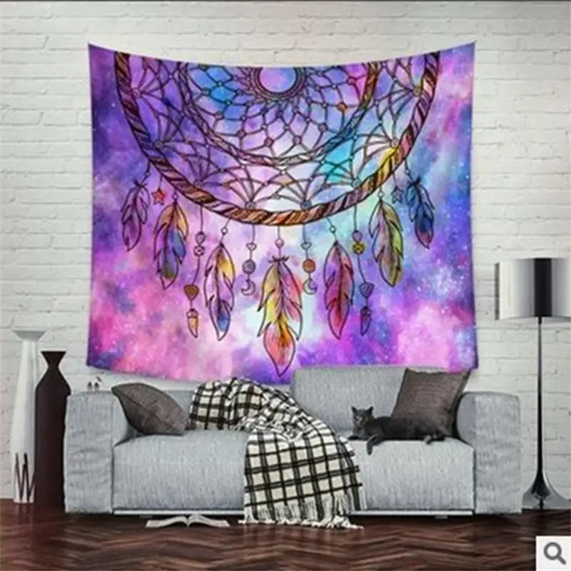 

India Elephant Tapestry Wind Chimes Printed Mandala Wall Hanging Bohemia Beach Cappa Mat Bedspread Gypsy Yoga Mat Blanket