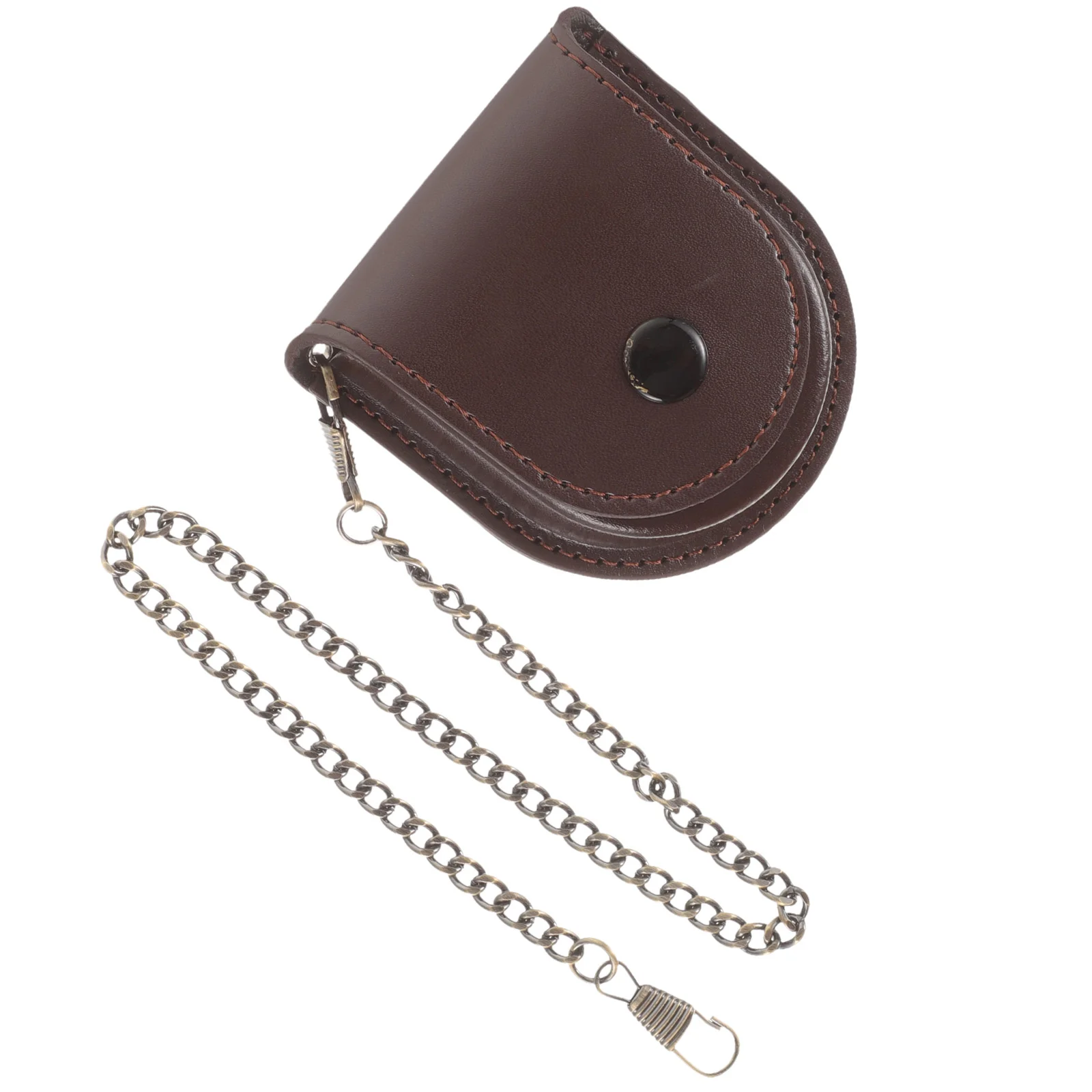 Pocket Watch Case Pu Holder Chain Design Container Retro Bag Outdoor Storage