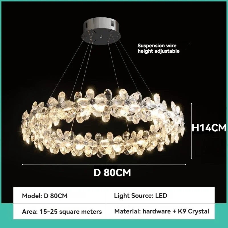 

Круглая хрустальная люстра MZISOSOD