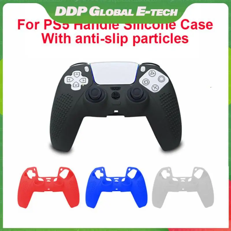 

Silicone Full Protection Silicone Case For Ps5 Controller Anti-slip Protector Case For 5 Controller Lightweight Soft
