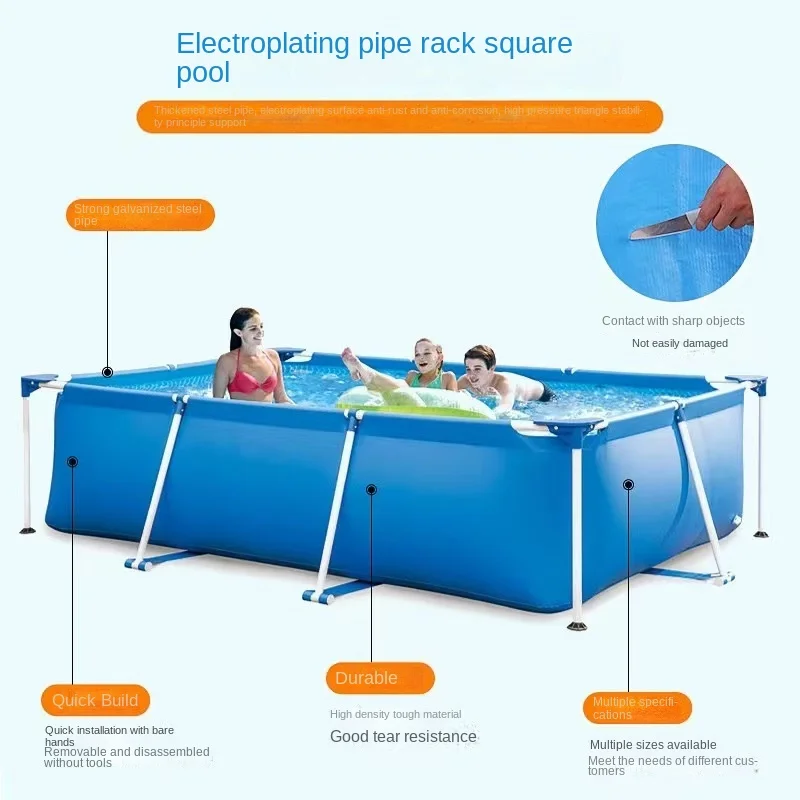 

Large Swimming Pool Large Family Swimming Pool Private Outdoor Garden Adult and Child Inflatable Swimming Pool Folding Fish Pool