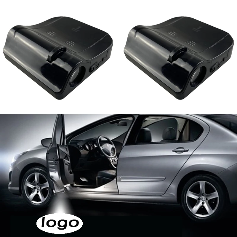 Беспроводной светодиодный ночной Светильник для дверей автомобиля лампа Honda Toyota