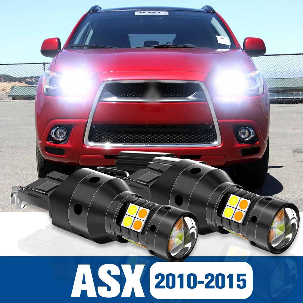

2pcs LED Dual Mode Turn Signal+Daytime Running Light DRL Accessories Canbus For Mitsubishi ASX 2010-2015 2011 2012 2013 2014