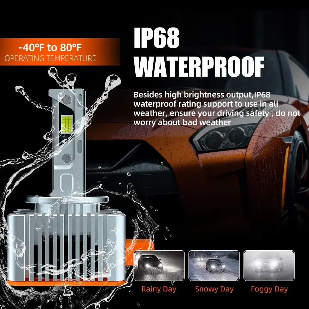 D Series LED D3 D1 D2 1:1 Автомобильная лампа фара 800 Вт 38000LM Светодиодные фонари для