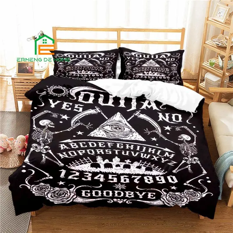 

Комплект постельного белья Ouija с рисунком волшебника, пододеяльник для детей Aldult, Комплект постельного белья, игровое одеяло, покрывало, оде...