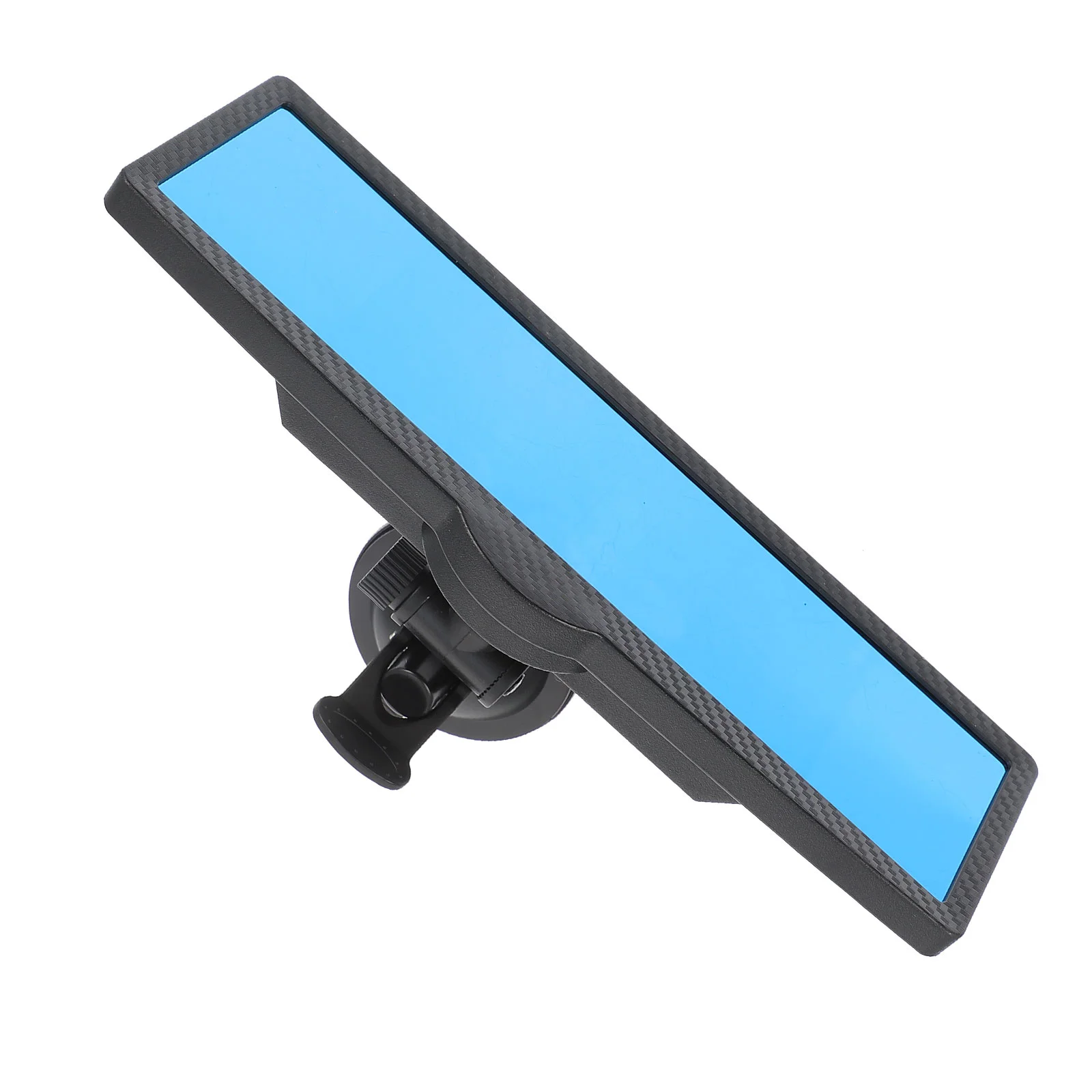 

Car Rearview Mirror Rearview Suction Cup Auto Car 25X11.5cm Vehicle Blue Plastic