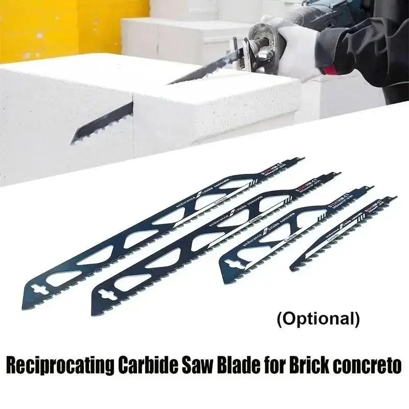 

Долговечное полотно для сабельной пилы для резки бетона, красного кирпича, камня, каменной кладки, Карбидное лезвие для пилы, режущие инструменты