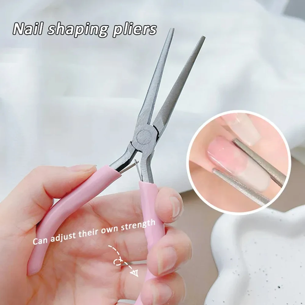 

C Curve Pincher Nail Extension Pinching Nail Shaping Tweezers Acrylic Nail Art Sculpture Beauty Stainless Steel Manicure Tools