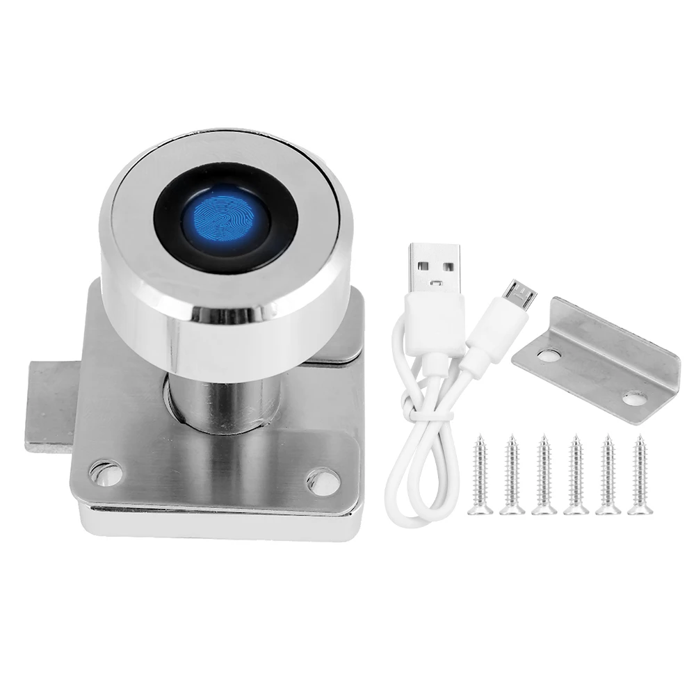 

Anti-Theft Smart Fingerprint Security Padlock Keyless Lock for Office File Cabinet Drawer Bookc fingerprint fingerprint