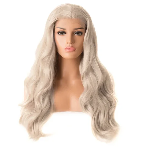 Синтетический парик RONGDUOYI светло-русый волнистый 13x4