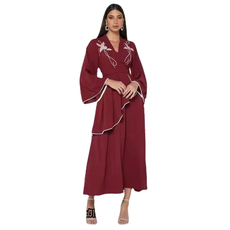 Ramadan Abaya Dubai Arabic Turkey Islam Muslim Long Maxi Hijab Dress For Women Robe Longue Femme Musulmane De Soiree Vestidos