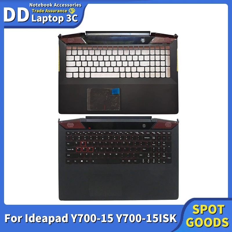 

New Laptop Palmrest Upper Cover Front Bezel Case 3D Original Replacement For Lenovo Ideapad Y700-15 Y700-15ISK Y700-15ACZ Black