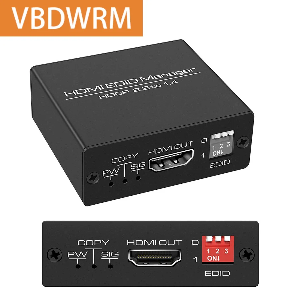 

HDMI 2.0 EDID feeder Manager Fix Video Source And Display Issues HDMI Emulator and Repeater without Noticable Delay