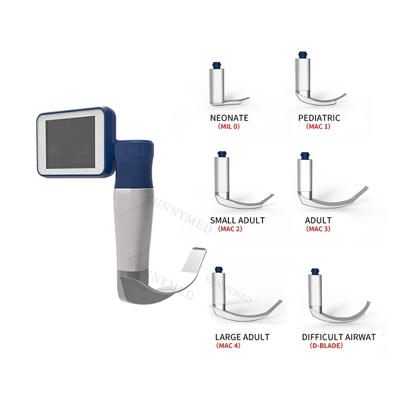 

SY-P020N Low price Laryngeal Mirror Laryngoscope with camera Video Intubation Laryngoscope Set