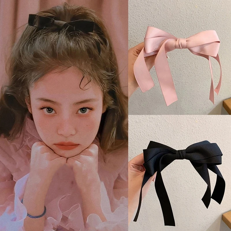

Big Bow Hairpin For Girls Satin Trendy Hair Clip Cute Barrette Hair Accessories