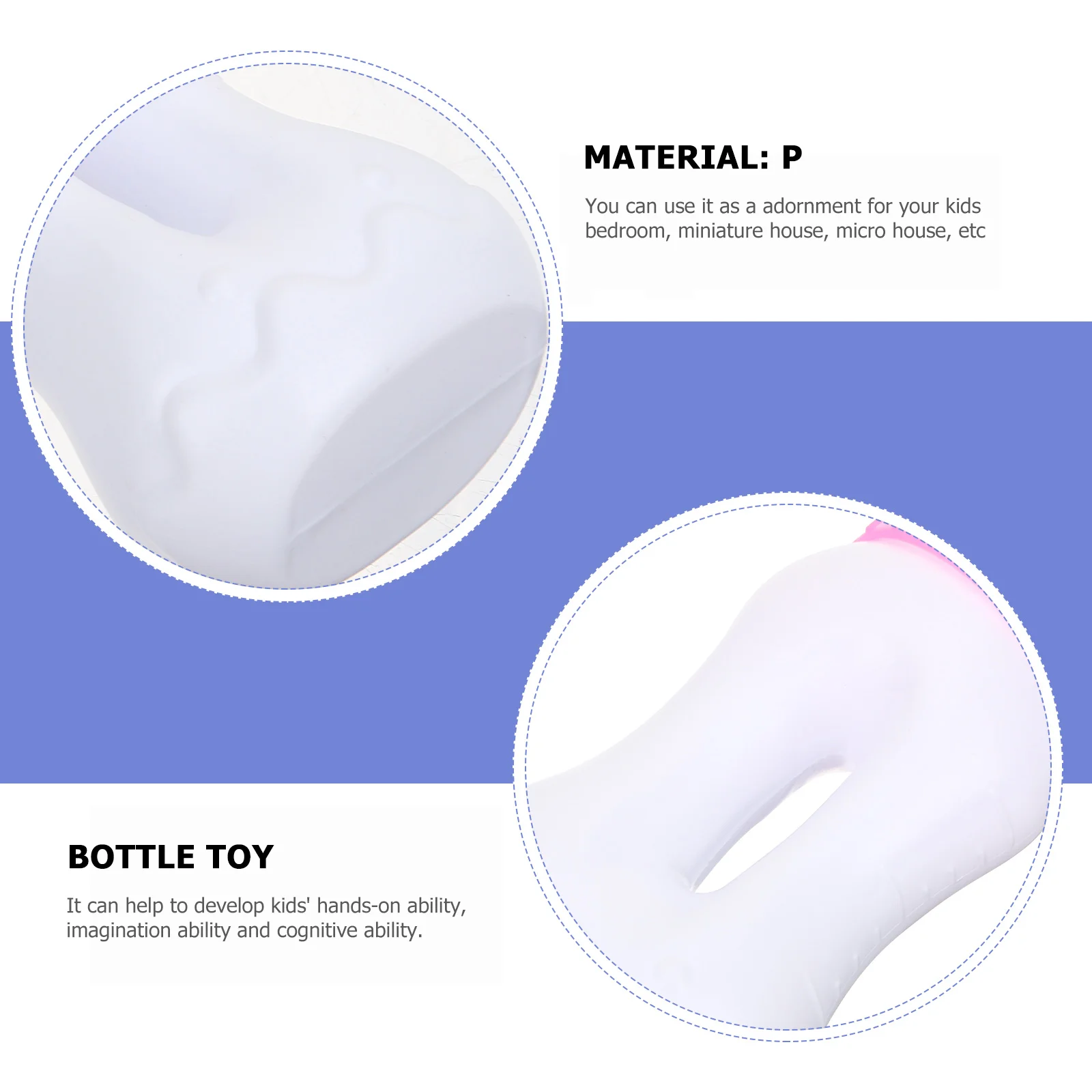 Комплект для новорожденных неокрашенные Детские Бутылочки миниатюрная бутылка